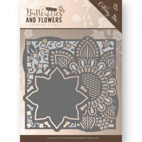 JAD10018 Die - Jeanine's Art - Flowers Frame, Hobby en Vrije tijd, Kaarten | Zelf maken, Nieuw, Pons of Mal, Overige thema's, Ophalen of Verzenden