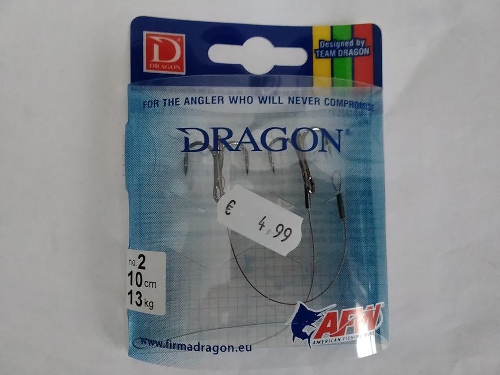 Dragon Onderlijn Staaldraad - Nieuw, Watersport en Boten, Hengelsport | Roofvissen, Ophalen of Verzenden, Nieuw, Haak