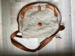 Timberland damestas / schoudertas Grijs gecoat / bruin leer, Overige merken, Gebruikt, Ophalen of Verzenden, Grijs