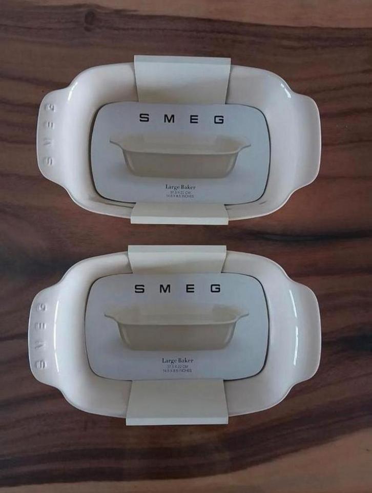 NIEUWE SMEG Ovenschaal Creme 37.5x22cm, Huis en Inrichting, Keuken | Keukenbenodigdheden, Ophalen of Verzenden