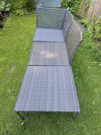 Ikea Jutholmen loungeset buiten kunststof rotan zwart, Tuin en Terras, Tuinsets en Loungesets, Ophalen, Zo goed als nieuw, Kunststof