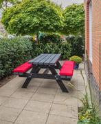 Rockwood Picknicktafel Zwaar Kunststof -, Tuin en Terras, Picknicktafels, Ophalen, Gebruikt, Rechthoekig, Overige materialen