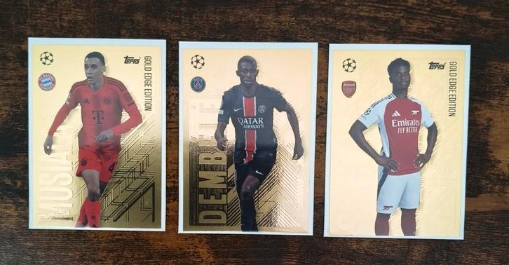 Topps Gold.. Dembele...Saka.. Musiala.. Match Attax 2024-25, Verzamelen, Sportartikelen en Voetbal, Nieuw, Poster, Plaatje of Sticker