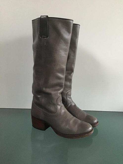 GRATIS VERZENDEN |TONY MORA Bohemian leren grijze laarzen 37, Kleding | Dames, Schoenen, Zo goed als nieuw, Hoge laarzen, Grijs
