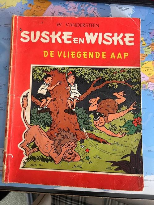 Suske en Wiske – De Vliegende Aap (1966, kleuruitgave), Boeken, Stripboeken, Gelezen, Eén stripboek, Ophalen of Verzenden