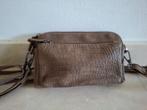 bruin tasje met veel vakjes, Ophalen of Verzenden, Zo goed als nieuw, Bruin, Schoudertasje