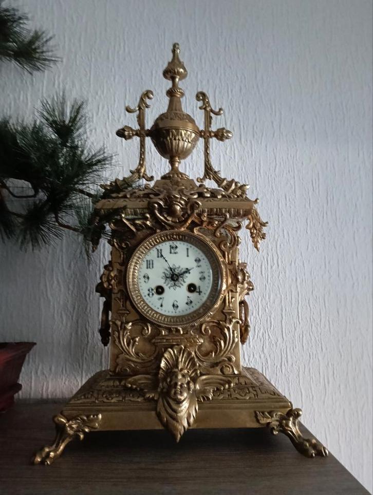 Antieke Franse pendule, Antiek en Kunst, Antiek | Klokken, Ophalen of Verzenden