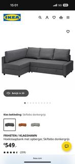 Hoek-/ slaapbank, Huis en Inrichting, Slaapkamer | Slaapbanken, Ophalen, Zo goed als nieuw, Tweepersoons