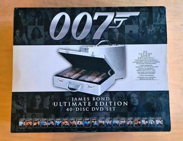 James Bond Ultimate Edition 40 disc dvd set, Cd's en Dvd's, Dvd's | Actie, Zo goed als nieuw, Actie, Boxset, Vanaf 12 jaar, Ophalen of Verzenden