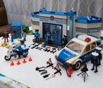 Playmobil politieburo met auto, motor en brandkastkrakers, Ophalen of Verzenden, Gebruikt