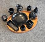 Verzameling zwart aardewerk in prima staat 10 stuks, Ophalen of Verzenden, Zo goed als nieuw