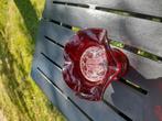 Rood persglazen vaasje, Huis en Inrichting, Woonaccessoires | Vazen, Ophalen of Verzenden