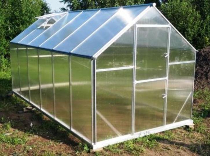 Broeikas Sanus Polycarbonaat MEERDERE MATEN, Tuin en Terras, Kassen, Nieuw, Kweekkas, Aluminium, Polycarbonaat, Verzenden