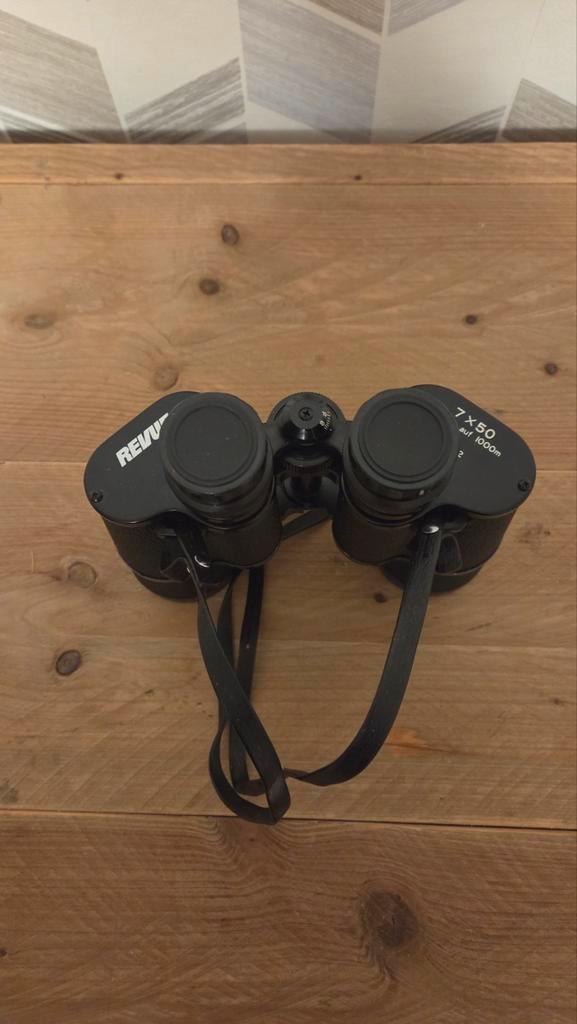 Revue 7x50 Verrekijker - Klassiek en Functioneel, Audio, Tv en Foto, Optische apparatuur | Verrekijkers, Gebruikt, Porro (met knik)