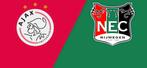 Ajax - Nec Nijmegen 2 tickets naast elkaar!, Losse kaart, Twee personen, Februari