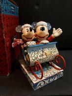 Jim Shore Disney Traditions Mickey Mouse winter kerst, Ophalen, Mickey Mouse, Zo goed als nieuw, Beeldje of Figuurtje