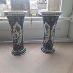 2 vazen delftsblauw - Boch, Antiek en Kunst, Ophalen of Verzenden