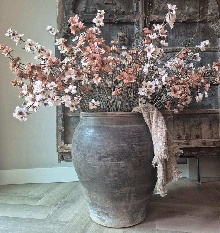 ACTIE chinese kruik, landelijke pot, kleipot, grijze kruik, Huis en Inrichting, Woonaccessoires | Vazen, Nieuw, Overige kleuren