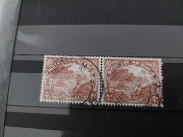 Beter Zuid-Afrika, paartje NL/Engels Mi 33/34 gestempeld beschikbaar voor biedingen