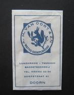 7920 Doorn - A.M. van Oort & Zn  LunchroomTearoom, Ophalen of Verzenden, Nederland