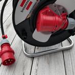 CEE 16A 25 meter kabel haspel 5-polig 400V AC, Verzenden, Nieuw, Kabel of Snoer