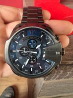 Diesel Horloge 51mm Grijs/Blauw, Staal, Staal, Polshorloge, Zo goed als nieuw