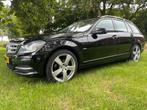 Mercedes-Benz C-Klasse 1.8 C180 CGI Estate AUT 2011 Zwart, Auto's, Mercedes-Benz, Automaat, Euro 5, 1800 kg, Zwart