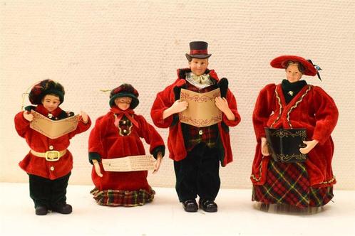 Set van 4 Christmas Carollers uit het verhaal van dickens 43, Diversen, Kerst, Gebruikt, Ophalen of Verzenden