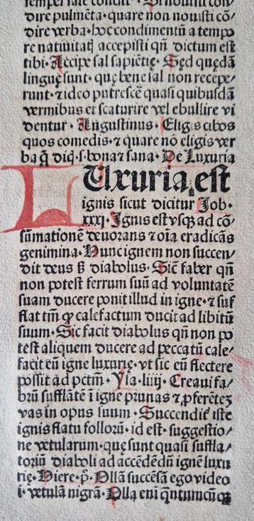 Collectie 19 bladen uit 15e eeuw beschikbaar voor biedingen