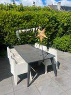 6 Geweldige witte tuinstoelen., Tuin en Terras, Tuinstoelen, Ophalen of Verzenden, Gebruikt, Kunststof