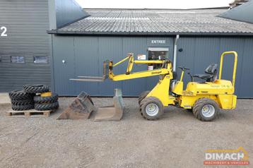 Striegel 150 DYA minishovel met 2 bakken en palletvorken en  beschikbaar voor biedingen
