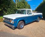 UNIEKE Dodge D100 Sweptline 1968 V8 360 f100 f250 ford w200, Auto's, Automaat, Wit, Blauw, Geïmporteerd