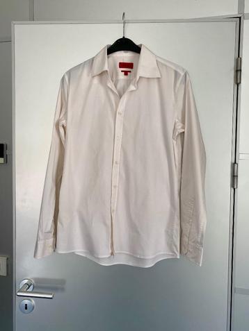 i353 Hugo Boss maat L slim-line blouse overhemd licht-roze beschikbaar voor biedingen