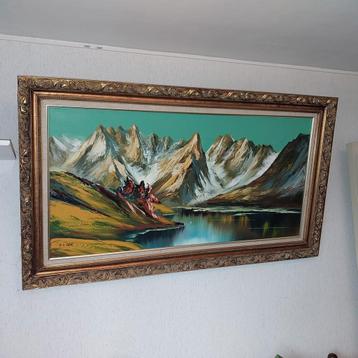 Echt geschilderd schilderij P.A. celias beschikbaar voor biedingen