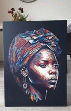 Schilderij mama Afrika, Antiek en Kunst, Ophalen