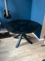 Ronde eikenhouten eettafel  - 130cm, Ophalen, Gebruikt, 100 tot 150 cm, Eikenhout