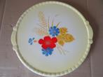 Vintage vlaaischotel taartplateau gebakschaal 34cm porselein, Antiek en Kunst, Ophalen of Verzenden