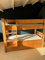 Mooi houten stapelbed met 3 bedden! Goede staat, 4 jaar oud, Huis en Inrichting, Slaapkamer | Stapelbedden en Hoogslapers, 90 cm