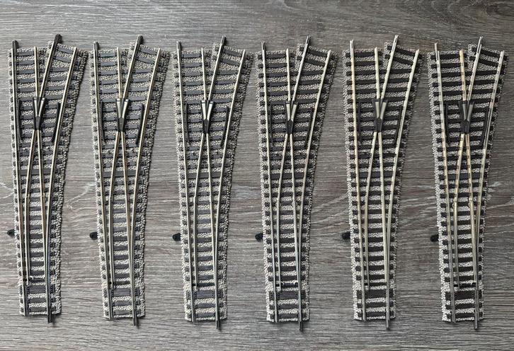 Fleischmann Profi rails, wissels 6140 rechts (va 12,75 ps!), Hobby en Vrije tijd, Modeltreinen | H0, Gebruikt, Rails, Gelijkstroom