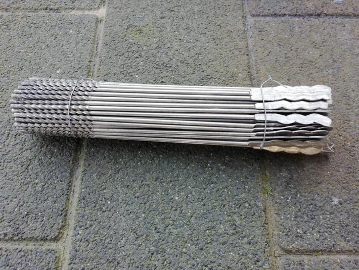 400 rvs platte spouwankers 30 cm, Doe-het-zelf en Verbouw, IJzerwaren en Bevestigingsmiddelen, Nieuw, Overige typen, Rvs, Ophalen