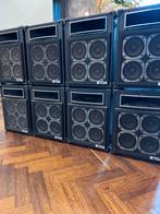 8x 400W 4x4 speakers van TOA incl. verstekers., Gebruikt, 120 watt of meer, Front, Rear of Stereo speakers, Ophalen