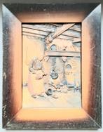 Schilderij J.H THIAM bekende houtsnijwerker, Antiek en Kunst, Kunst | Beelden en Houtsnijwerken, Ophalen of Verzenden