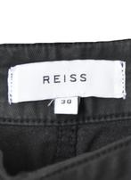 REISS pantalon, waxed broek, pants, zwart, Mt. S, Lang, Reiss, Zo goed als nieuw, Maat 36 (S)