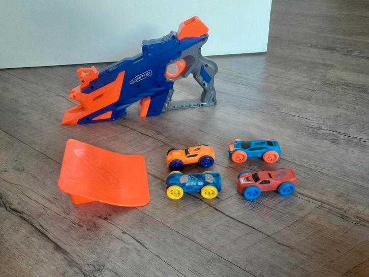 NERF Nitro Longshot Smash blaster, Kinderen en Baby's, Speelgoed | Buiten | Actiespeelgoed, Zo goed als nieuw, Ophalen of Verzenden
