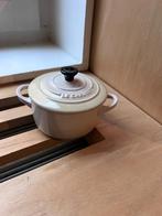 Le Creuset Mini-Braadpan aardewerk Meringue 10 cm, Ophalen, Zo goed als nieuw, Gietijzer, Koekenpan of Braadpan