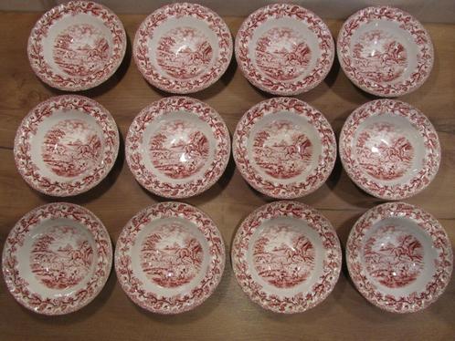 12 Myotts Country Life compoteschaaltjes, Huis en Inrichting, Keuken | Servies, Zo goed als nieuw, Porselein, Ophalen of Verzenden