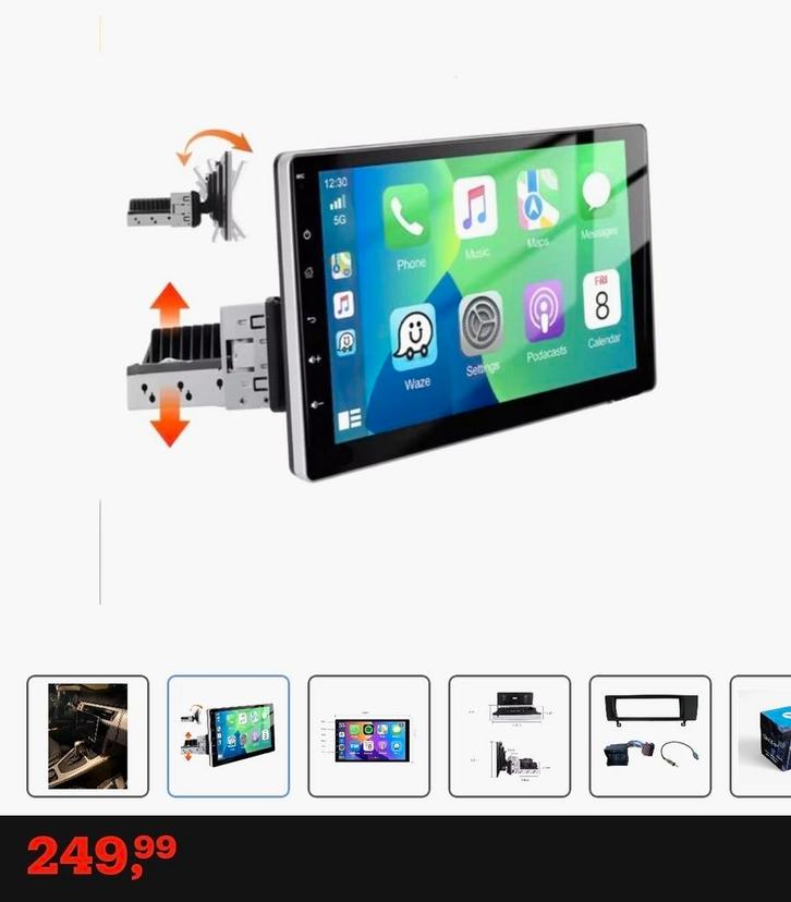 Android auto radio 9 inch, Auto diversen, Autoradio's, Nieuw, Ophalen of Verzenden