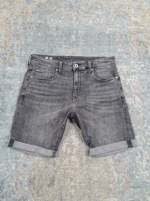 G-Star 3301 Slim Short W31 STRETCH Bronno3132 Bronno3134, Kleding | Heren, Spijkerbroeken en Jeans, Zo goed als nieuw, W32 (confectie 46) of kleiner