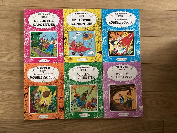Bob de Moor reeks 1 t/m 6 (zeer goed), Boeken, Stripboeken, Zo goed als nieuw, Complete serie of reeks, Ophalen of Verzenden