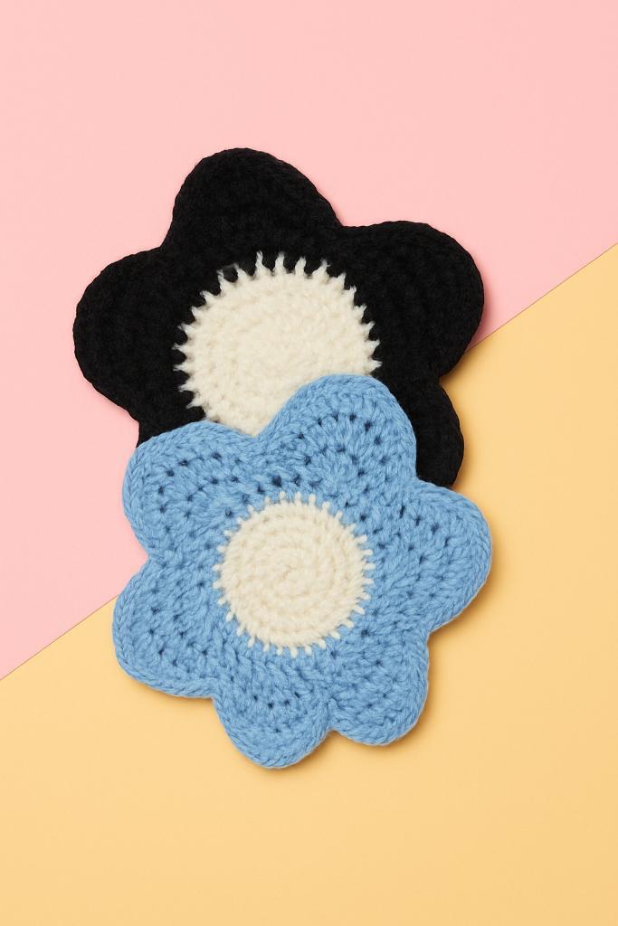 Handgemaakte gehaakte onderzetters, Huis en Inrichting, Woonaccessoires | Onderzetters, Nieuw, Glas of Kopje, Ophalen of Verzenden